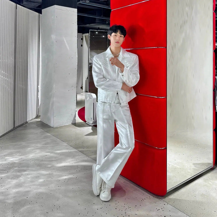 White Metallic Jacket