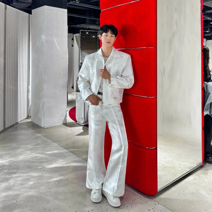 White Metallic Jacket
