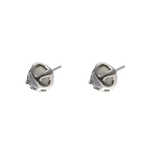 White Moonstone Stud Earrings