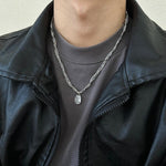 White Pendant Diamond Necklace