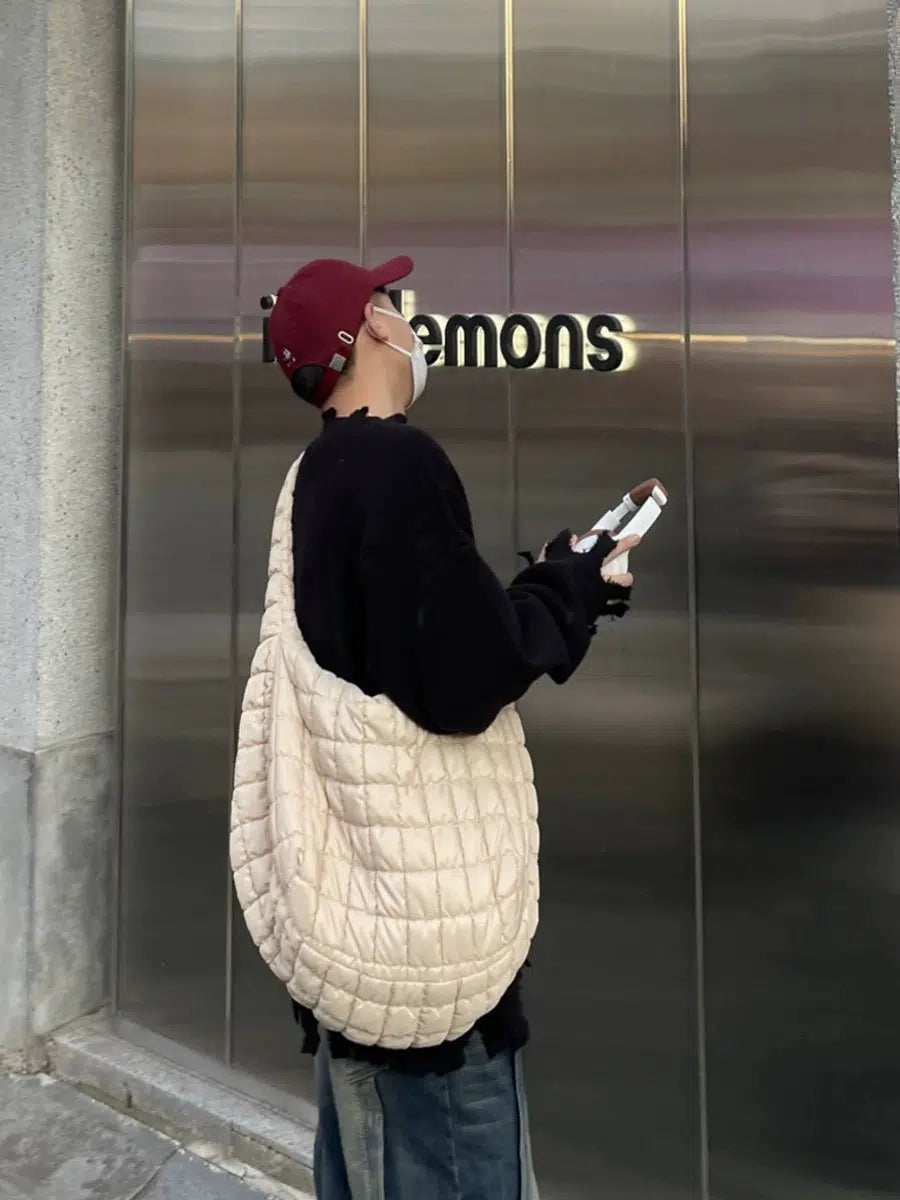 White Quilted Shoulder Bag