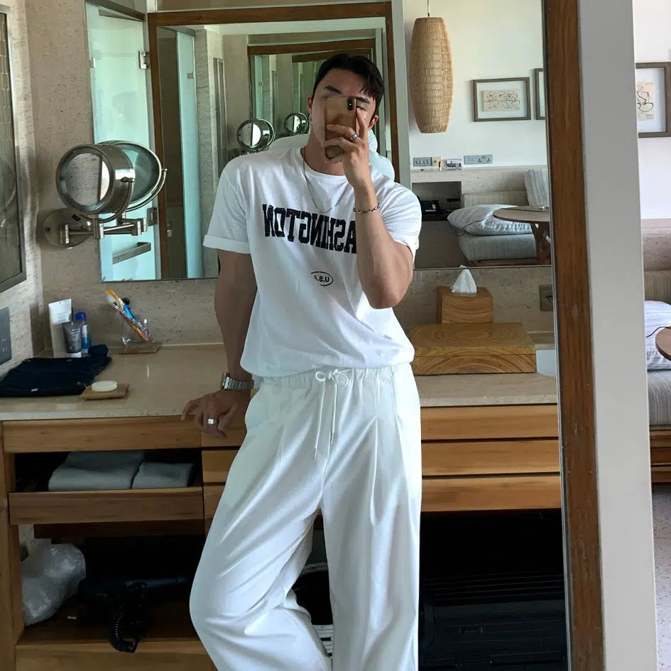 White Round Neck T-shirt