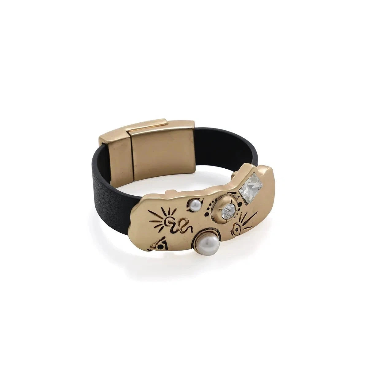 Wide Leather Bracelet