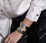 Wide Leather Bracelet