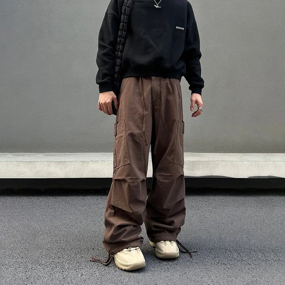 Wide Leg Cargo Pants