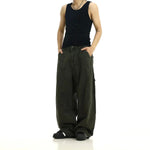 Wide-Leg Cargo Pants