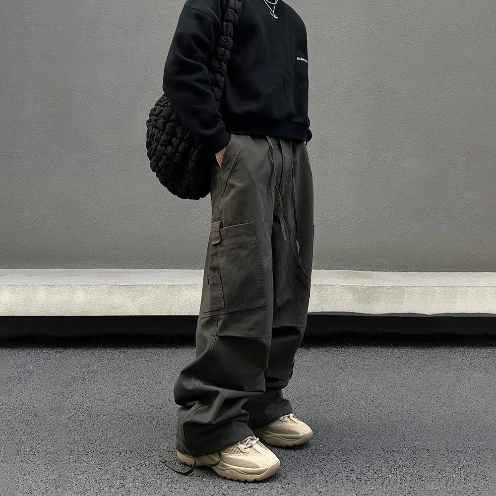 Wide Leg Cargo Pants