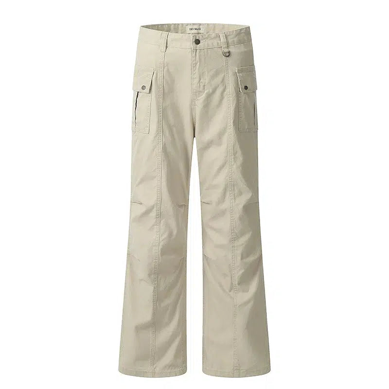 Distressed Pleated Cargo Pants