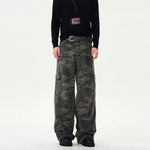 Wide-Leg Cargo Pants with Pockets