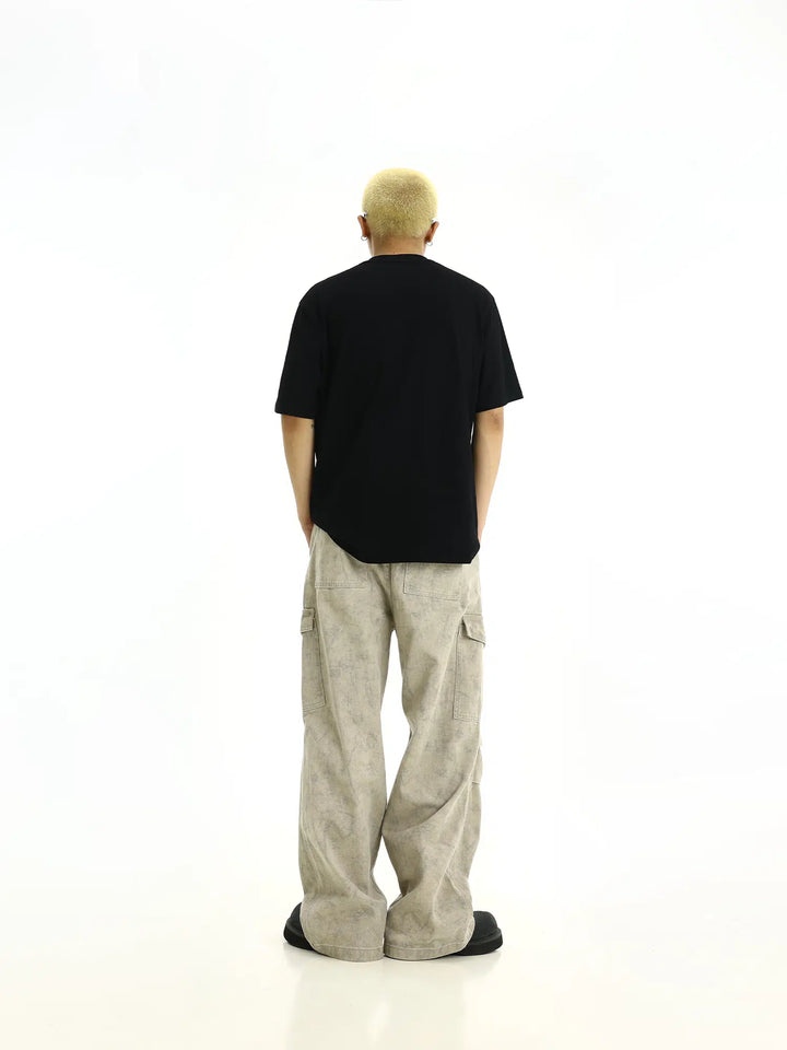 Wide-leg Casual Cargo Pants