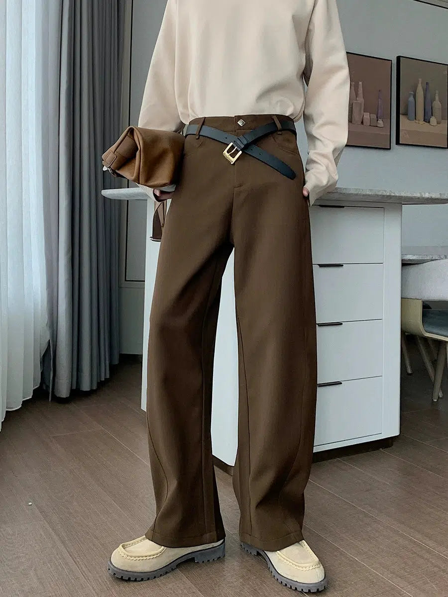 Wide-Leg Casual Pants