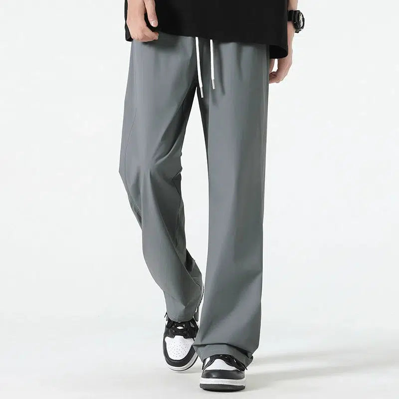 Wide-Leg Casual Pants