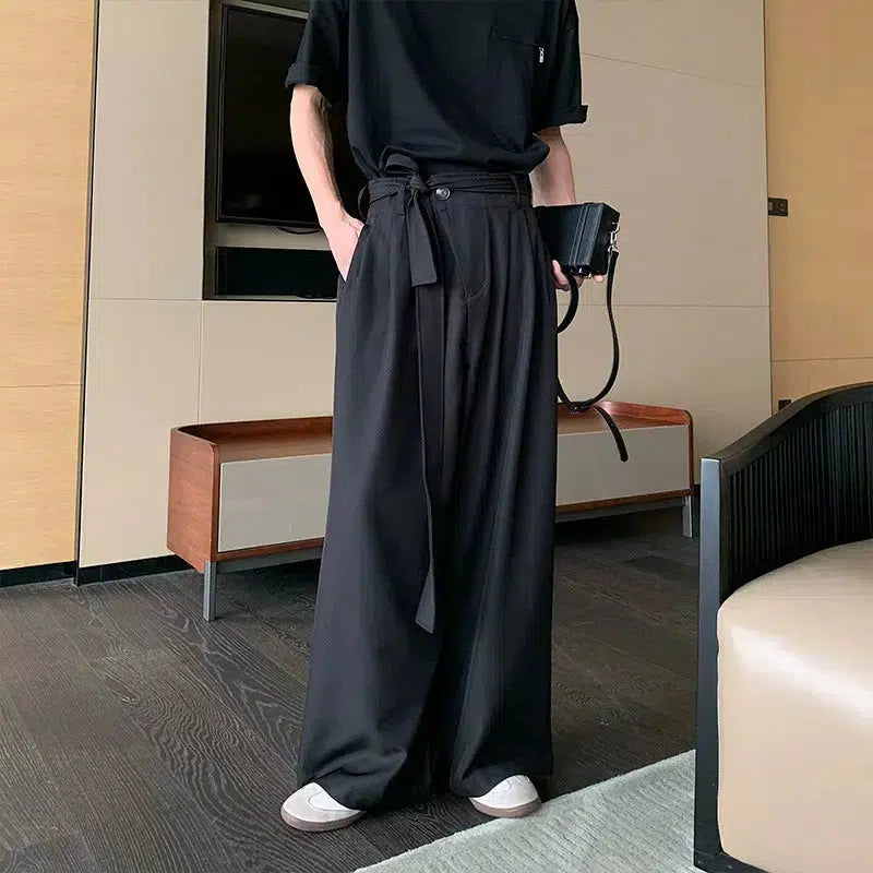 Wide-Leg Casual Pants