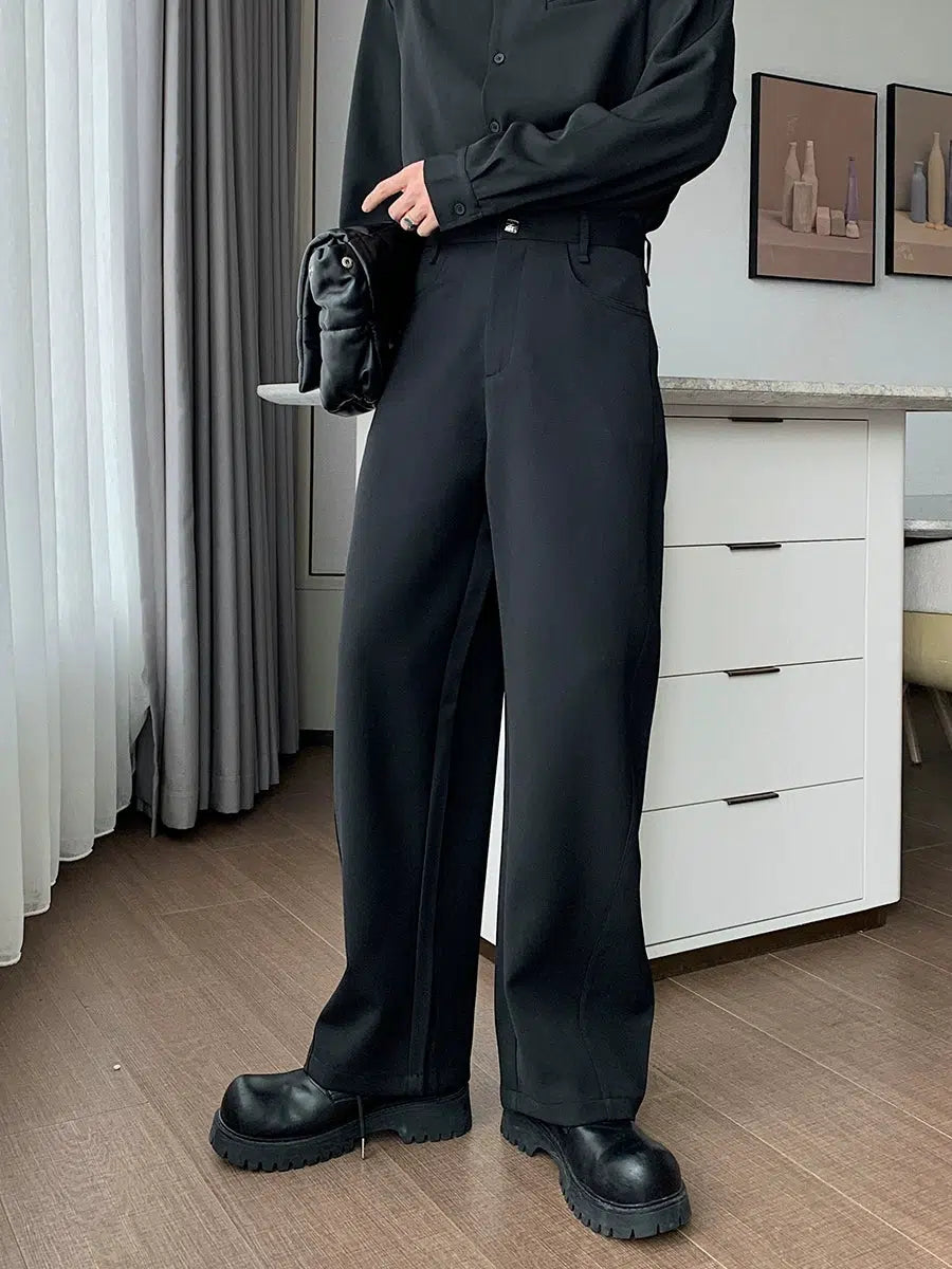 Wide-Leg Casual Pants