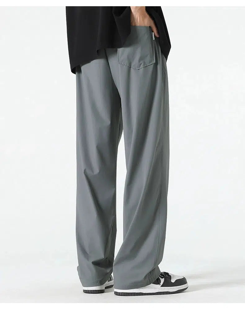 Wide-Leg Casual Pants