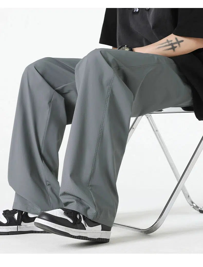 Wide-Leg Casual Pants