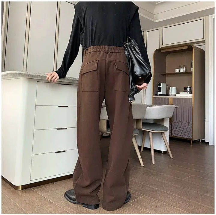 Wide-Leg Pants with Tailored Fit