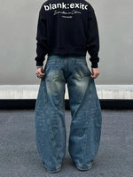 Wide-Leg Denim Pants