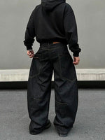 Wide-Leg Denim Pants