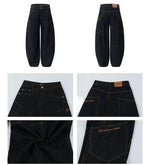 Wide-Leg Denim Pants