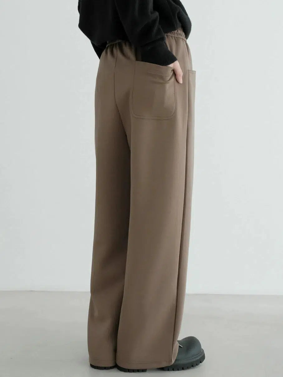 Wide-Leg Drawstring Sweatpants