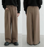 Wide-Leg Drawstring Sweatpants