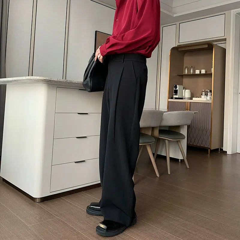 Wide-Leg Dress Pants