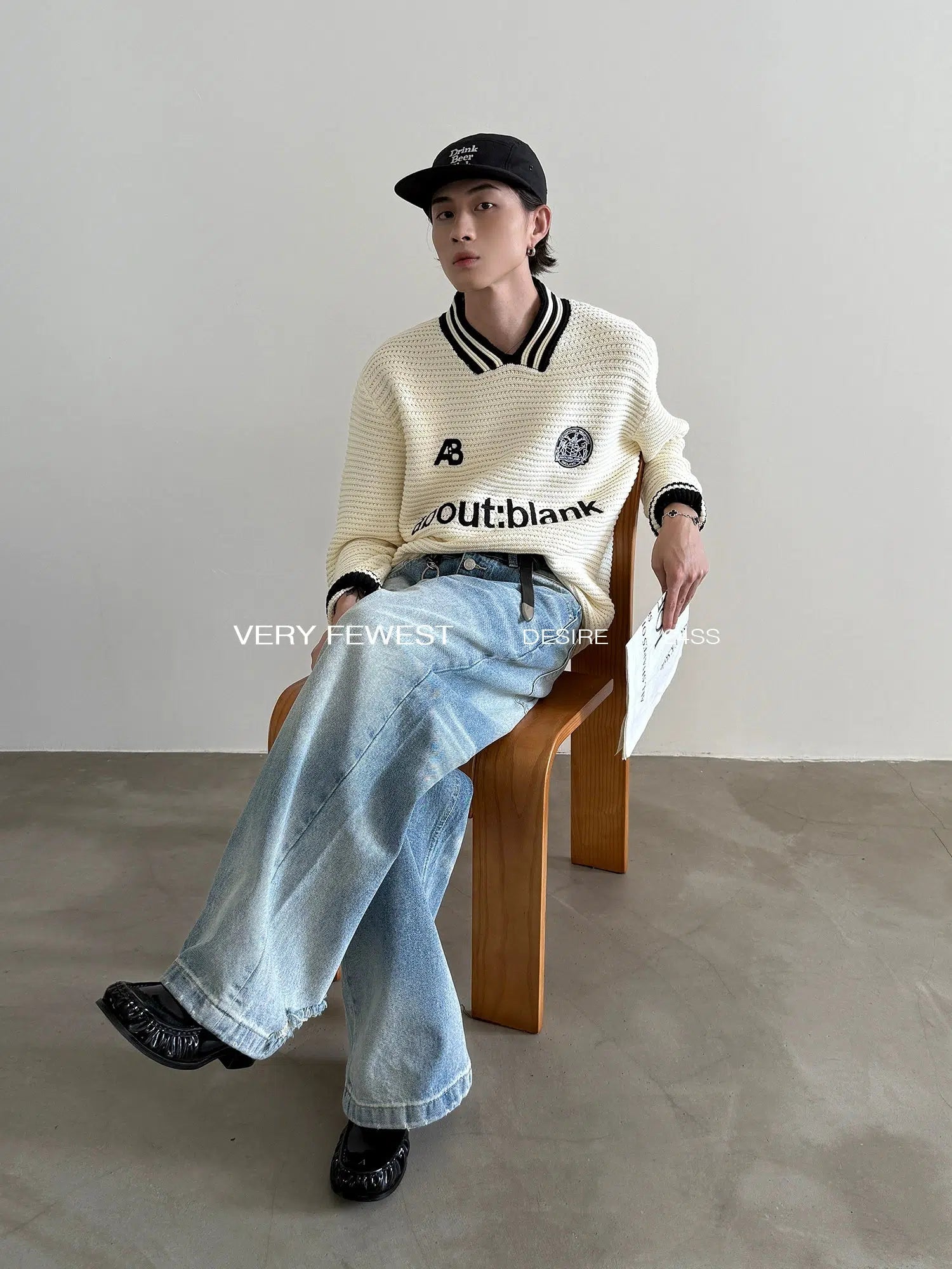 Wide-Leg High-Waist Button-Up Jeans