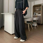 Wide-Leg High-Waist Pleated Pants