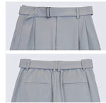 Wide-Leg High-Waist Pleated Pants