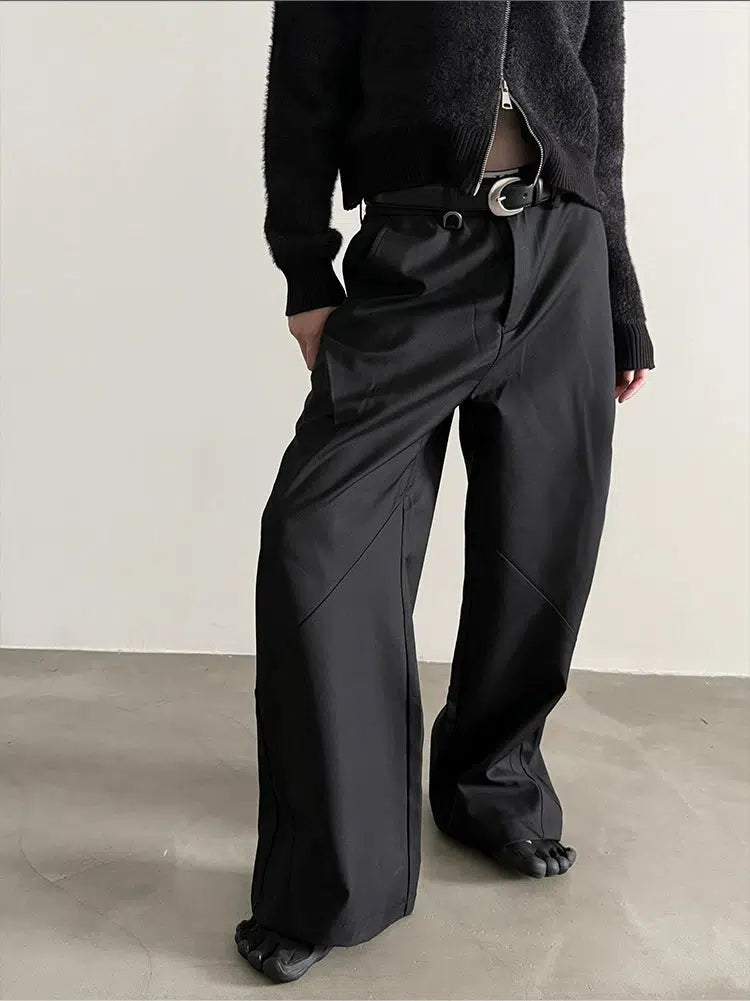 Wide-Leg High-Waisted Pants