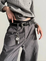 Wide-Leg High-Waisted Pants