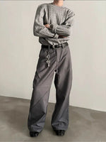 Wide-Leg High-Waisted Pants