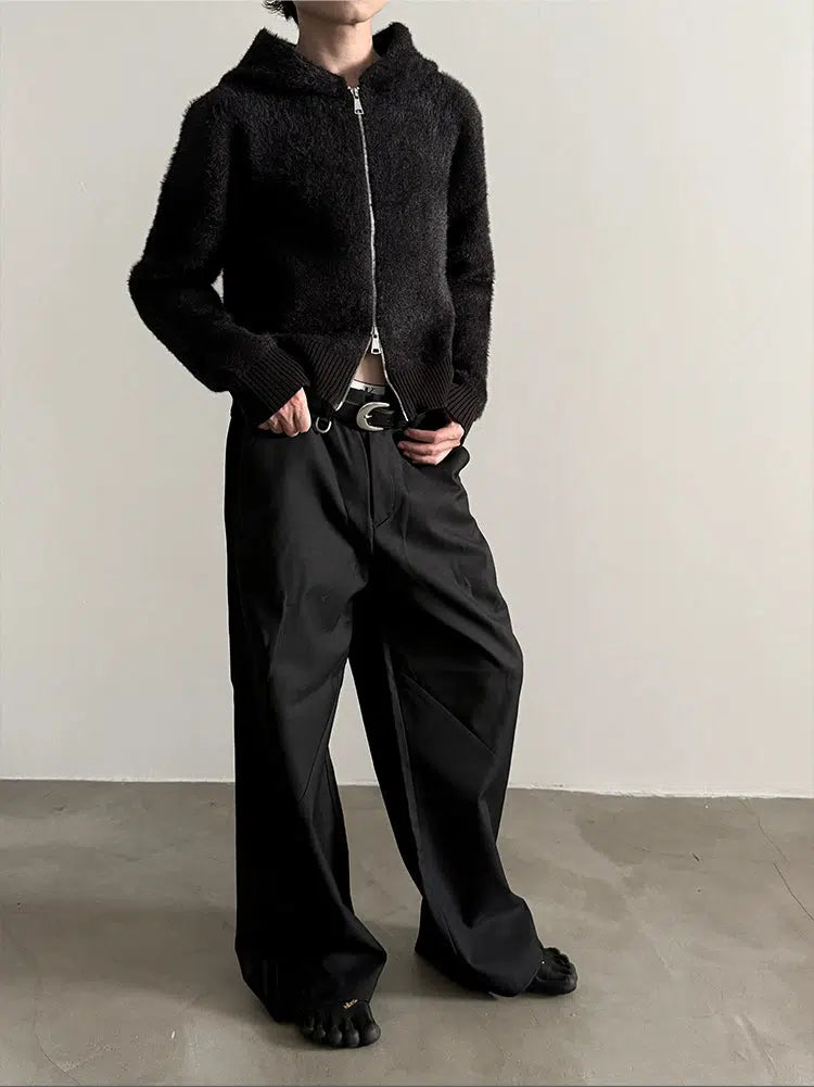 Wide-Leg High-Waisted Pants