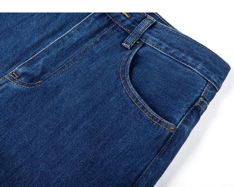 Wide-Leg Mid-waist Denim Pants