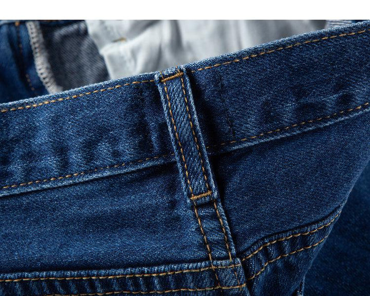 Wide-Leg Mid-waist Denim Pants