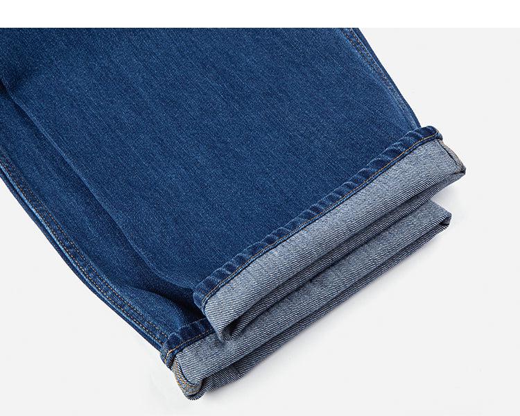 Wide-Leg Mid-waist Denim Pants