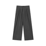 Wide-Leg Pleated Pants