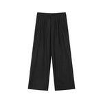 Wide-Leg Pleated Pants