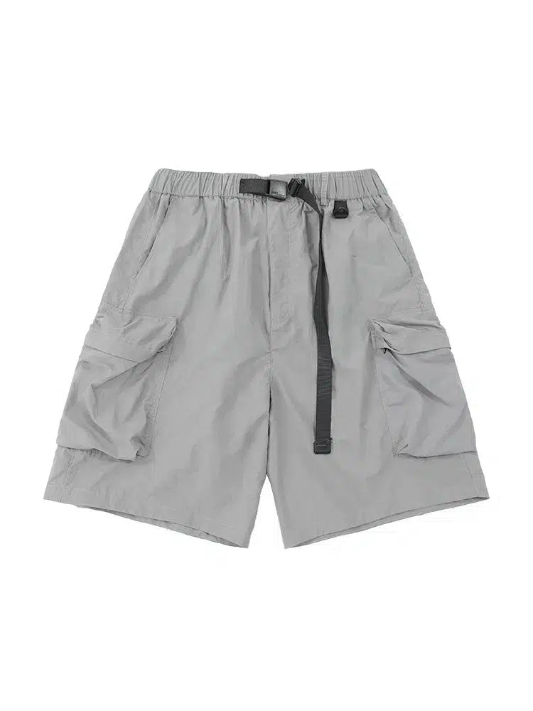 Wide Leg Pocket Cargo Shorts
