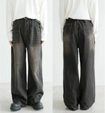 Wide-Leg Relaxed Fit Denim Pants