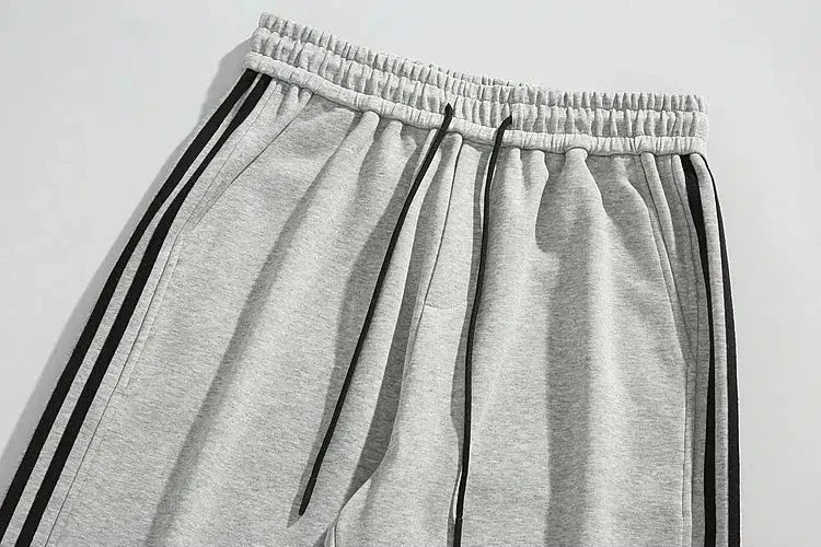 Wide-Leg Stripe Casual Pants