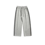 Wide-Leg Stripe Casual Pants