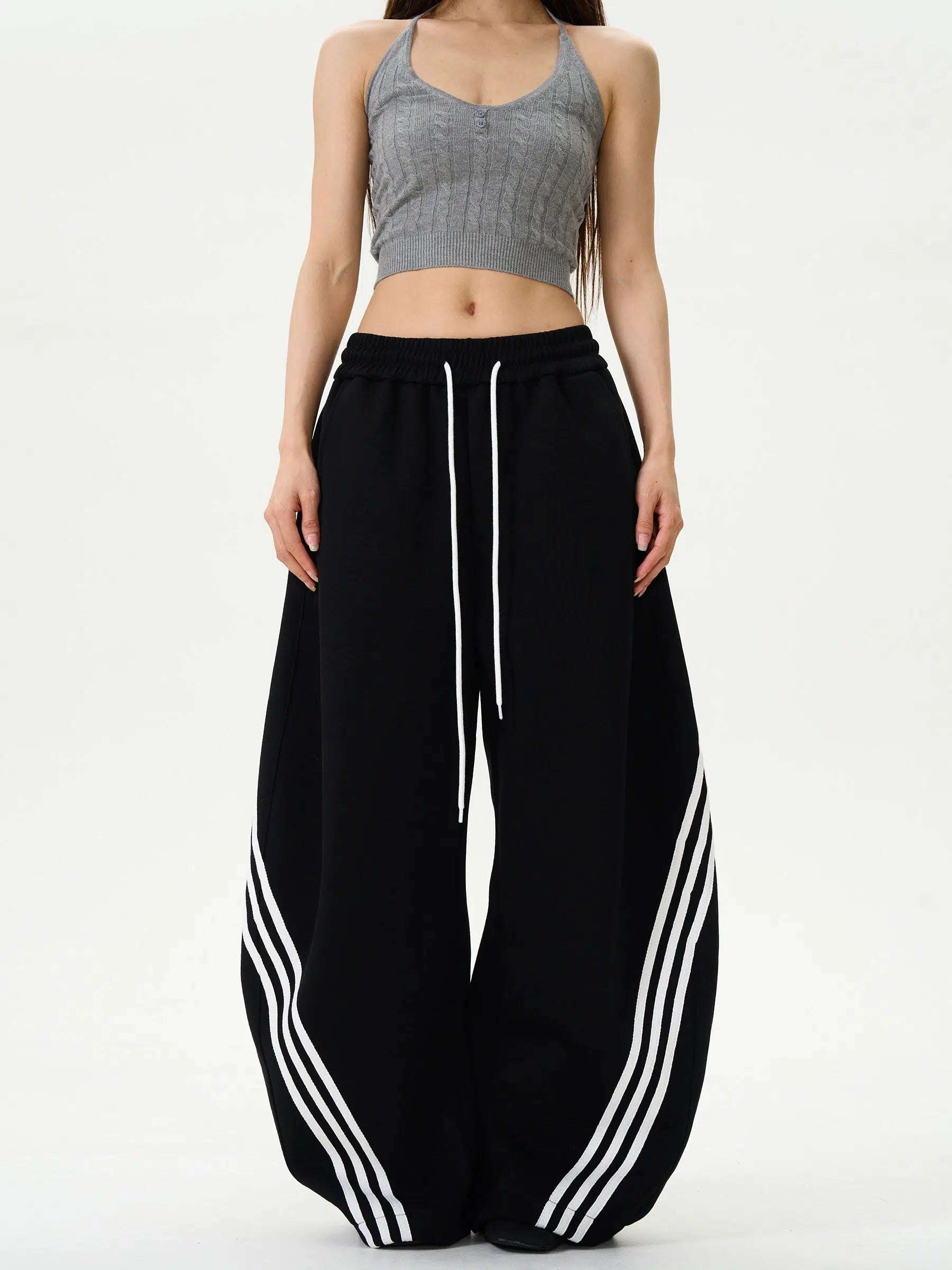 Wide-Leg-Striped-Casual-Pants- Wide-Leg-Striped-Casual-Pants-