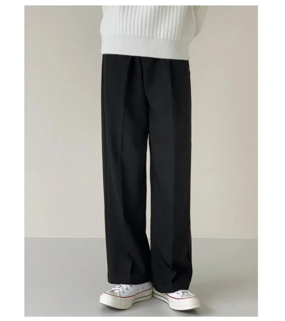 Wide Leg Suit Pants