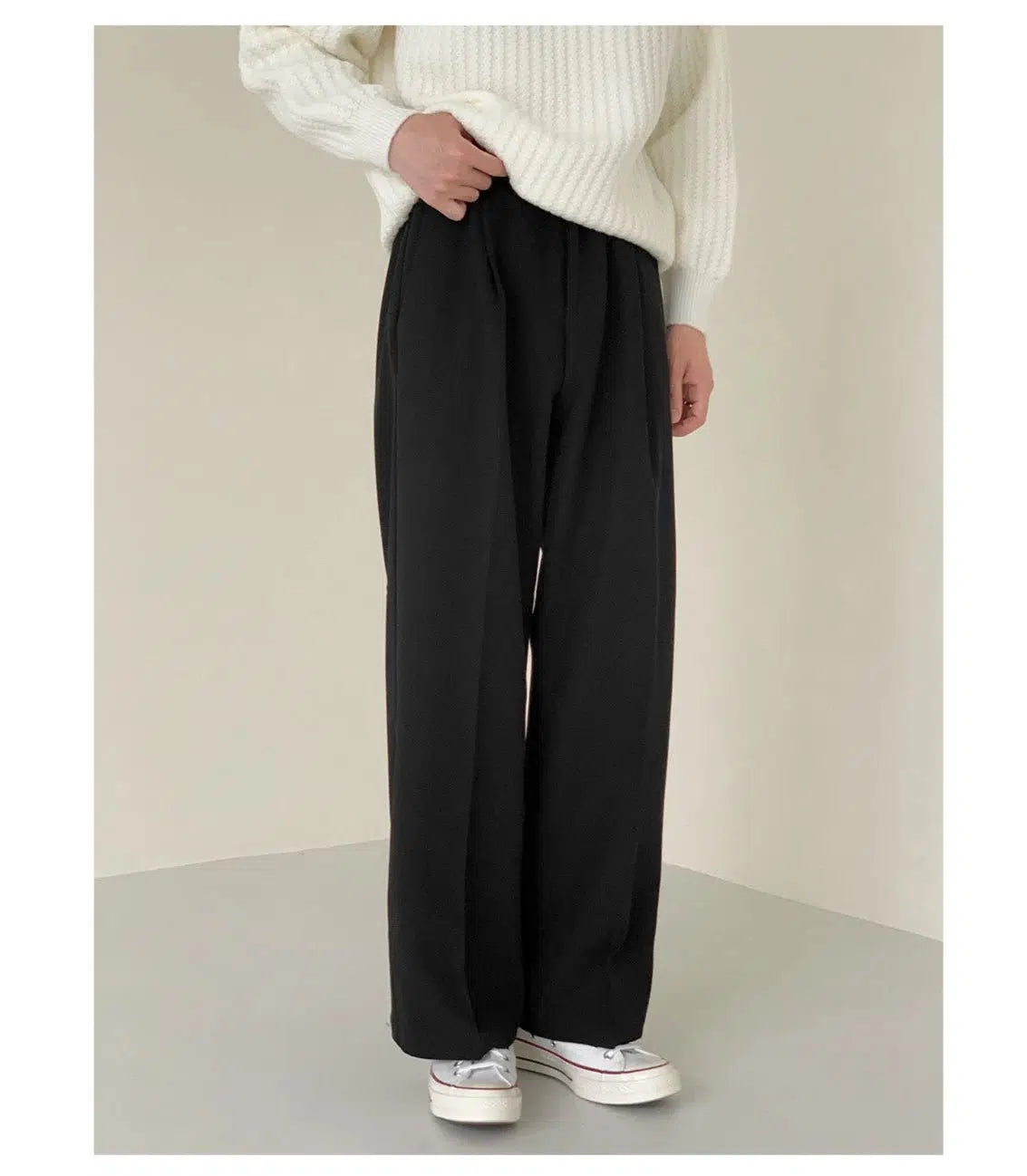 Wide Leg Suit Pants