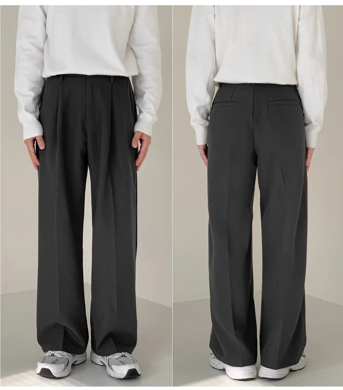 Wide Leg Suit Pants