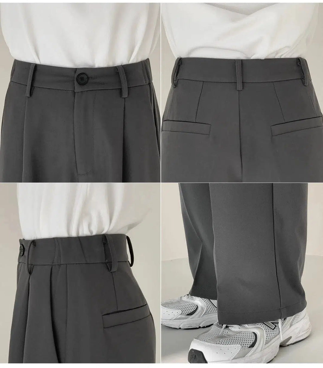 Wide Leg Suit Pants