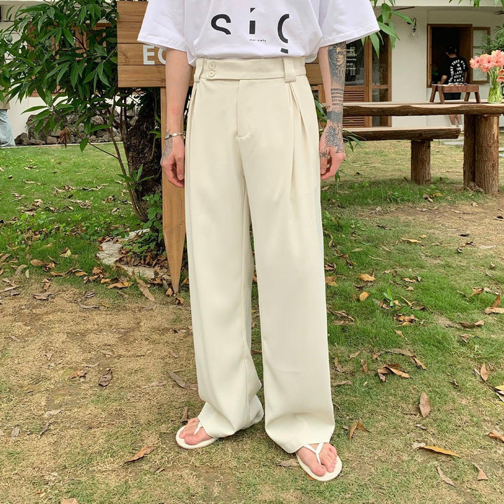 Wide Leg Suit Straight Pants