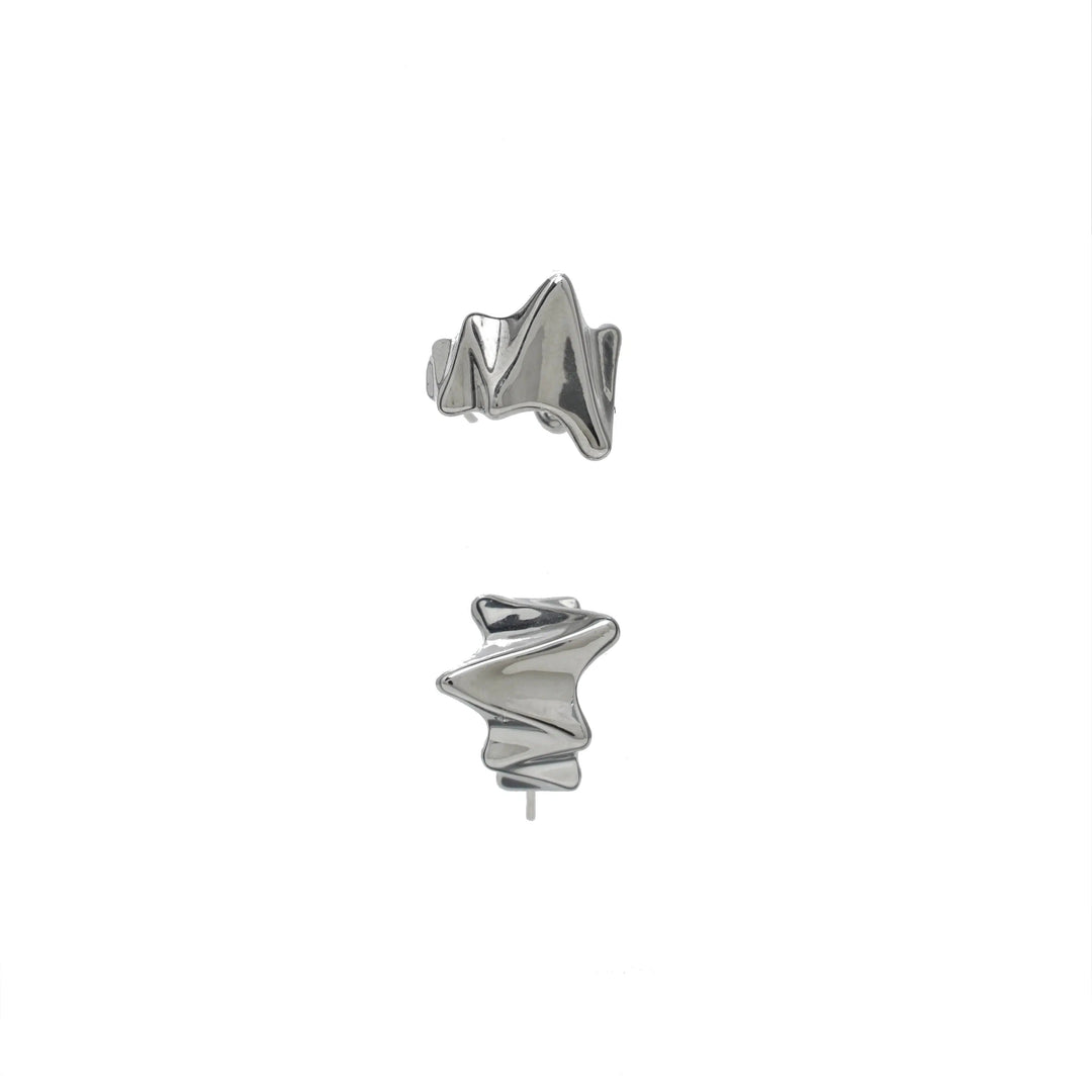 Wide Ripple Earrings